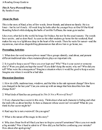 This Is Not a Werewolf Story Reading Group Guide