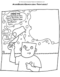 Reveal How you Really Feel printable from MakeBeliefsComix.com