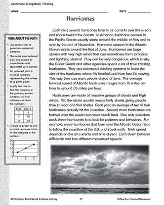 Operations and Algebraic Thinking Math Worksheet and Answer Key Grade 4-6