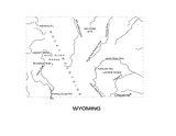 Wyoming State Map with Physiography