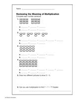 Reviewing the Meaning of Multiplication
