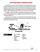 Learning About a National Park