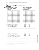Exploring Adding and Subtracting Decimals (Gr. 4)