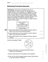 Estimating Fractional Amounts (Gr. 4)