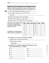 Exploring Predicting from Experiments (Gr. 5)