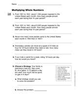 Multiplying Whole Numbers (Gr. 5)