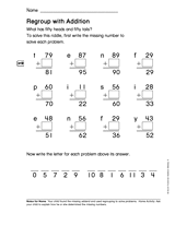 Regroup with Addition (Gr. 1)