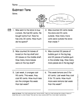 Subtract 10's (Gr. 1)