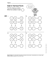 Add in Vertical Form (Gr. 1)