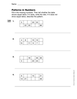 Patterns in Numbers: Ratios and Probability (Gr. 5)