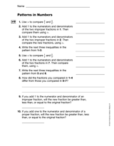 Patterns in Numbers: Fraction Rules and Operations (Gr. 5)