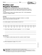 Math in Science: Positive and Negative Numbers