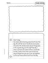 Earth and Sky: Family Activity