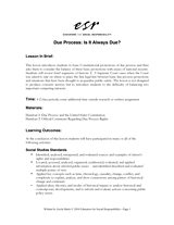 Due Process: Is It Always Due?