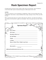 Rock Specimen Report