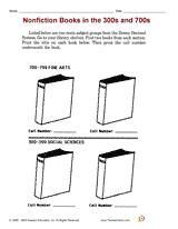 Nonfiction Books in the 300's and 700's
