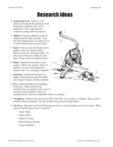 Research Ideas: Survival