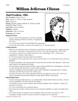 William Jefferson "Bill" Clinton