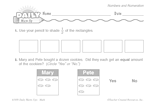 Math Warm-Up 22 for Gr. 1 & 2: Numbers and Numeration
