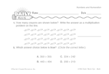 Math Warm-Up 29 for Gr. 1 & 2: Numbers and Numeration