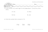 Math Warm-Up 36 for Gr. 1 & 2: Numbers and Numeration