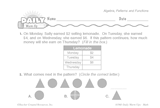 Math Warm-Up 249 for Gr. 1 & 2: Algebra, Patterns & Functions