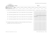 Math Warm-Up 19 for Gr. 3 & 4: Numbers and Numeration