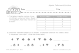 Math Warm-Up 213 for Gr. 3 & 4: Algebra, Patterns & Functions