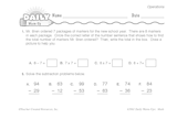 Math Warm-Up 72 for Gr. 3 & 4: Operations