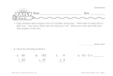 Math Warm-Up 75 for Gr. 3 & 4: Operations