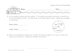 Math Warm-Up 191 for Gr. 3 & 4: Graphs, Data & Probability