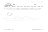 Math Warm-Up 200 for Gr. 3 & 4: Graphs, Data & Probability