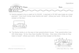 Math Warm-Up 94 for Gr. 3 & 4: Operations