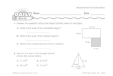 Math Warm-Up 141 for Gr. 5 & 6: Measurement & Geometry