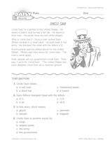 Uncle Sam Reading Warm-Up