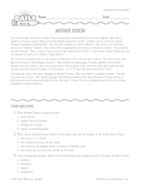 Mother Teresa Biography: A Reading Warm-Up