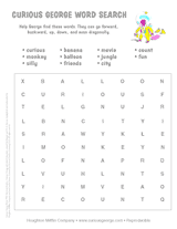 Curious George Word Search 2