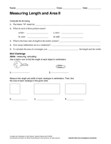 Measuring Length and Area II