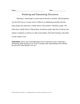 Stuttering and Stammering Discussion