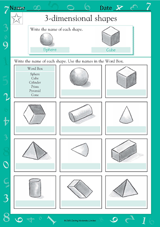 Naming 3-Dimensional Shapes II (Grade 2)