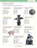 Greeks at Work Quiz