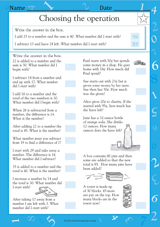 Choosing the Operation: Word Problems II