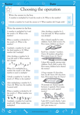 Choosing the Operation: Word Problems III