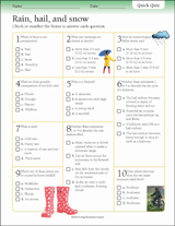 Rain, Hail, and Snow Quiz