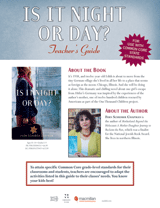 Is It Night or Day? Common Core Teacher's Guide